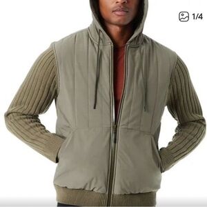 Bass Outdoor Overland Trek Men’s Mixed-media Hooded Full-zip Jacket